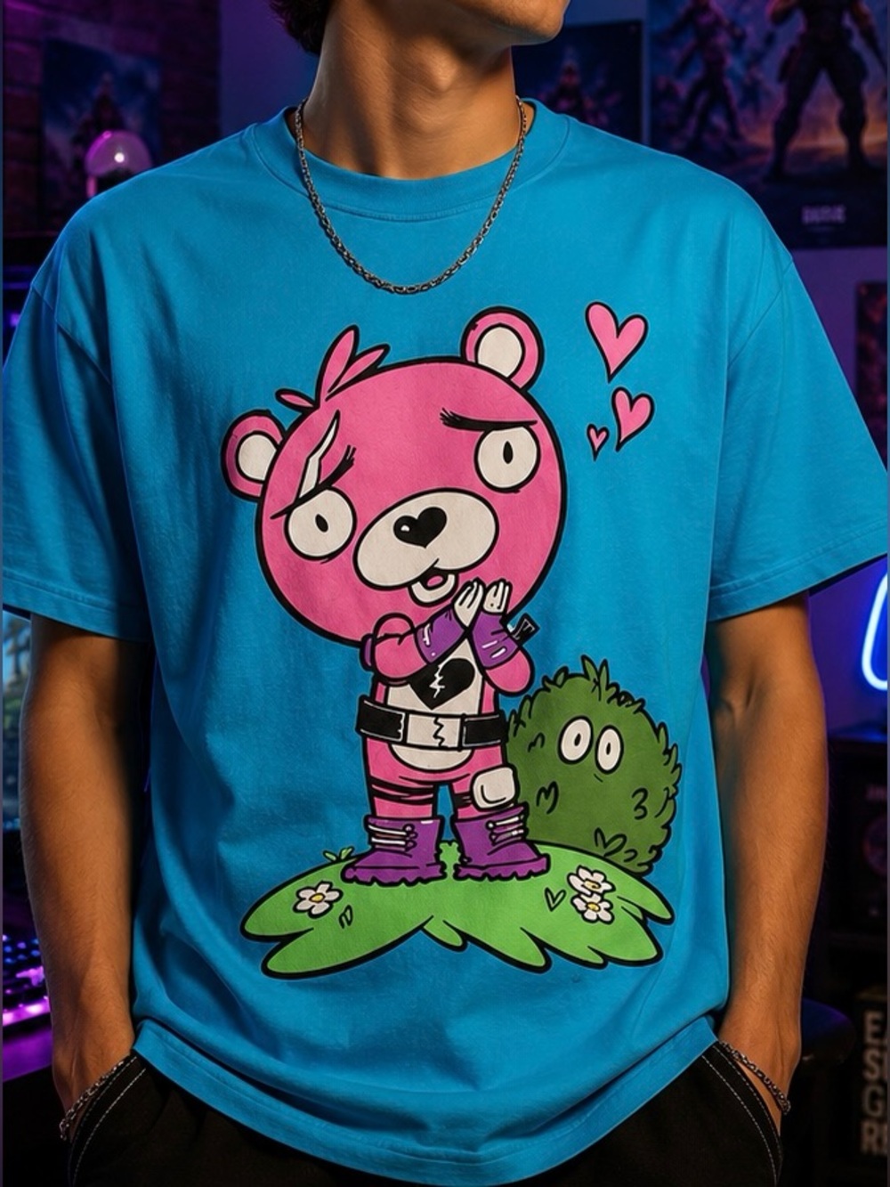Fortnite Officially Licensed Cuddle Team Leader Graphic Tee Youth XL Adult
